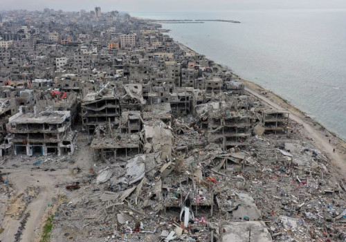 Die israelische Armee hat Hilfsgüter für Gaza zerstört und begraben.